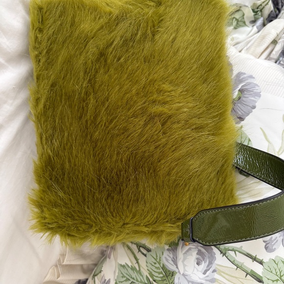 VINTAGE RARE Faux Fur Tory Burch Convertible Crossbody - Picture 10 of 12